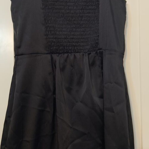 Bershka satin mini dress like new, black, size S