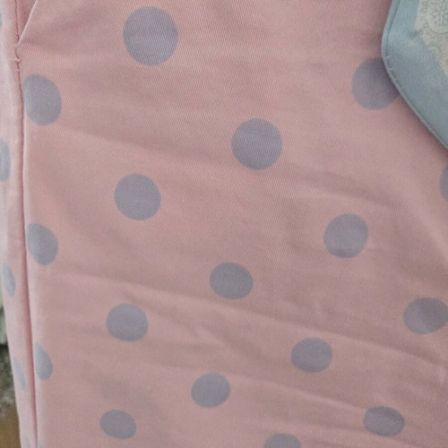Polka Dot Pants with Scarf Medium like new, pink and blue