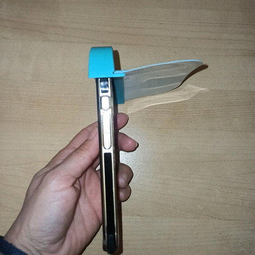 Mobile phone sunshade made of pvc in blue color new