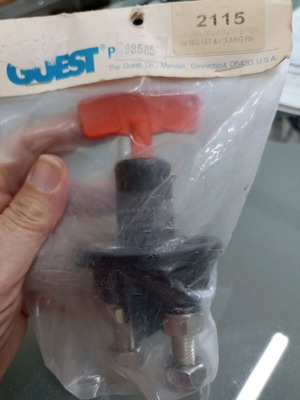Guest USA boat battery master switch new heavy-duty with removable key