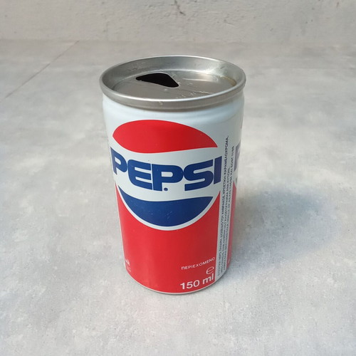 Mini Pepsi can used, collectible promotional 1980-1990