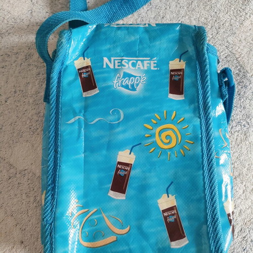 Nescafé frappé insulated shoulder bag used, vintage collectible
