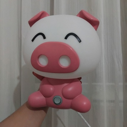 Children's pig lamp like new