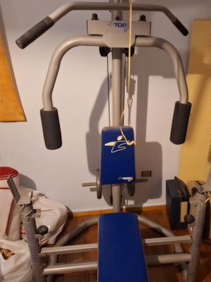 Πολυόργανο γυμναστικής σαν καινούργιο με 2 δίσκους 10kg και 2 δίσκους 5kg