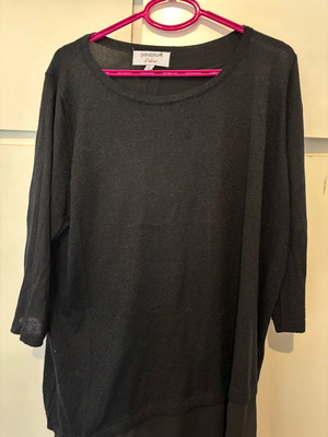 Parabita knitted blouse like new, black, size XL