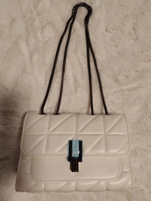 Shoulder bag new, white, crossbody and shoulder wear