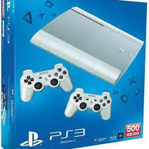 Sony Playstation 3 Super Slim console used, white, boxed