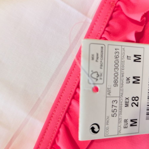 Pull & Bear bikini bottoms set size M new with tags, white and fuchsia