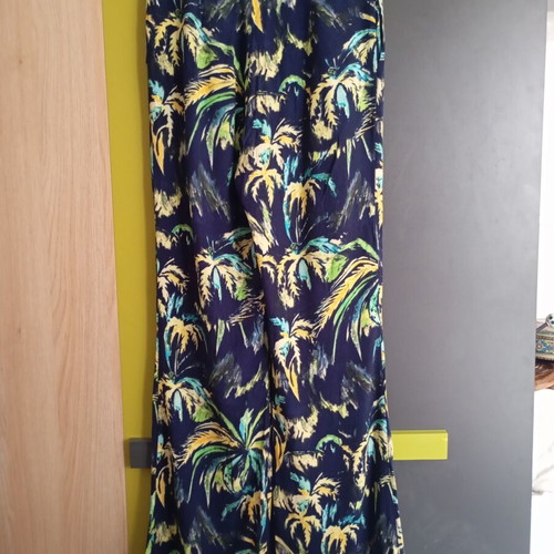 American Vintage women's pants size S, viscose, blue multicolor