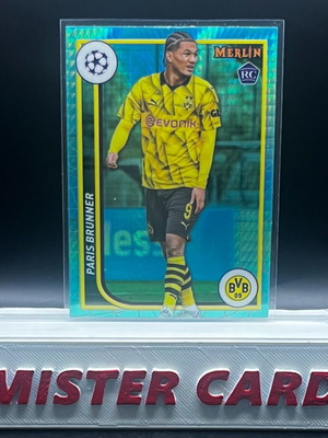 2024 Topps Chrome Merlin Paris Brunner RC Aqua Refractor #144 Dortmund σαν καινούργιο