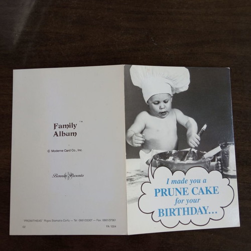 Birthday postcard used