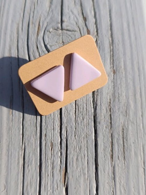 Handmade earrings from polymer clay and steel, new
