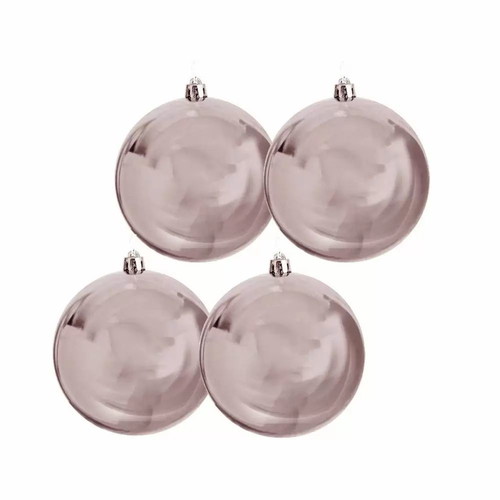 Christmas balls 5 cm pack of 4, silver, new