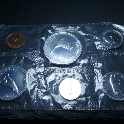 Canada 1967 silver coin set in original mint packaging