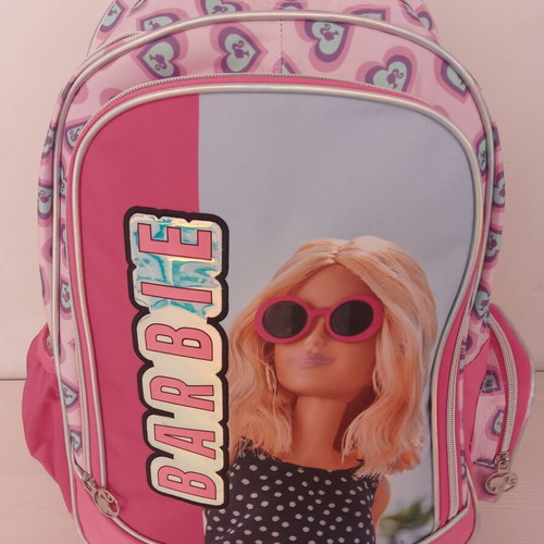 Gim Barbie Holographic School Backpack new