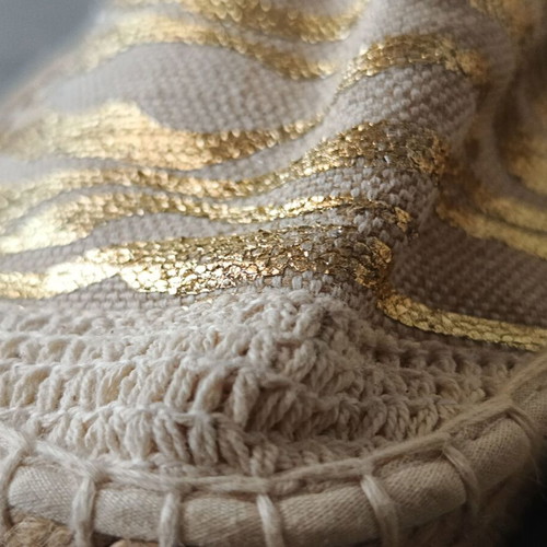 Espadrilles new, gold beige, size 39