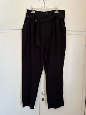 Shein black pants like new with detachable belt