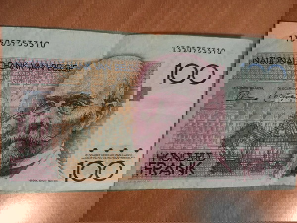 Χαρτονόμισμα από Βέλγιο 100 Cent Francs from Belgium