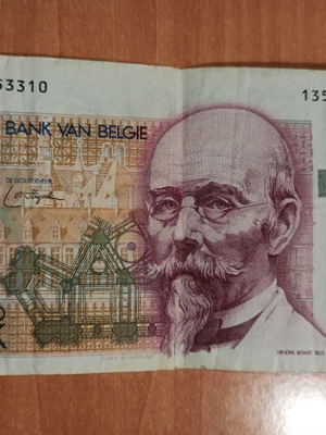 Банкнота 100 Cent Francs от Белгия употребявана