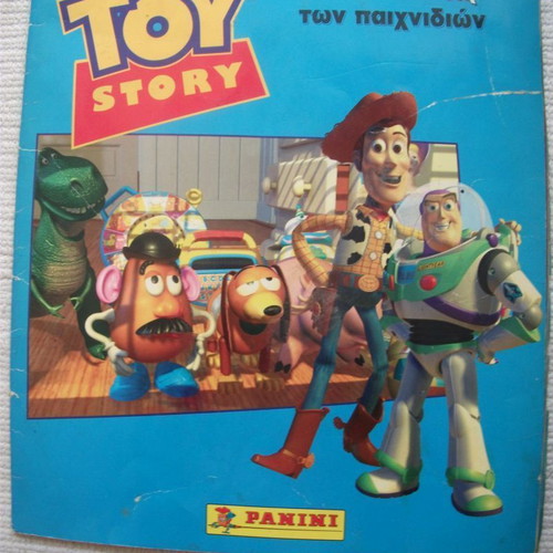 Toy Story Panini album used with 109 stickers out of 120, 1995