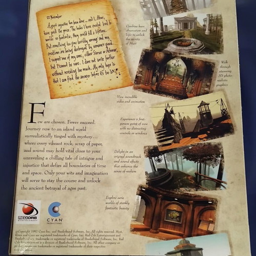 Big Box Myst Limited Edition 1995 μεταχειρισμένο για PC