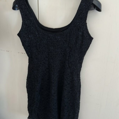 Dress used, black and blue