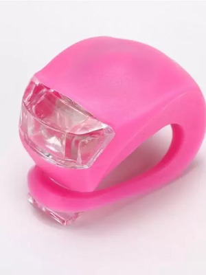 Bicycle light frog with 2 LED pink new