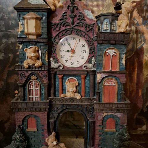 Vintage clock used, unknown if working