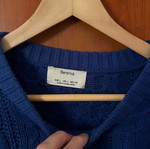 Μάλλινο Zara μπλε πουλόβερ μέγεθος L καινούργιο