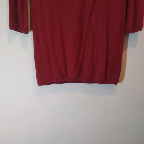 Long-sleeve burgundy blouse like new, size S