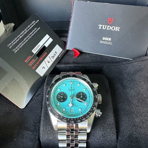 Tudor Black Bay Chrono flamingo blue new, unworn