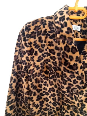 Leopard velvet jacket size S like new