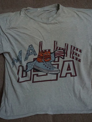 Men's short-sleeve t-shirt used, gray, size L