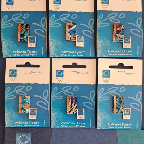 Athens 2004 Olympic Games pins set of 6, new