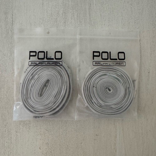 Polo Ralph Lauren shoe laces used, black and white