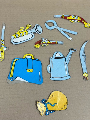 Popeye accessory set with Karagiozis insert used
