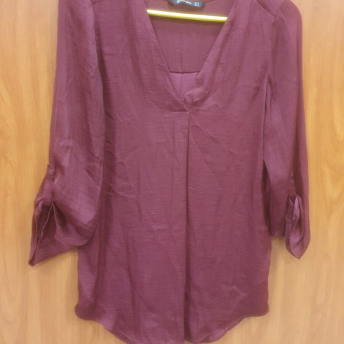 Stradivarius blouse burgundy size S