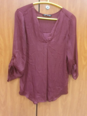 Stradivarius blouse burgundy size S