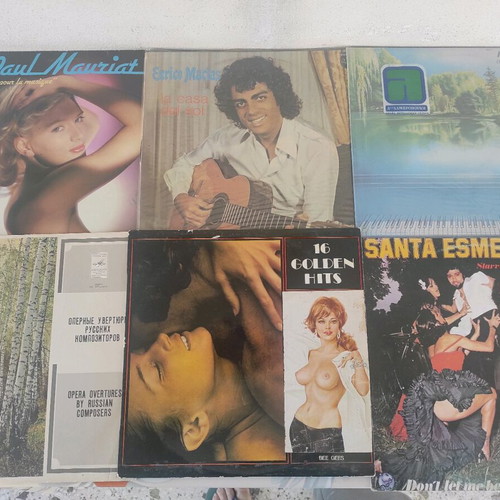 Vinyl records used, pack of 60 foreign content
