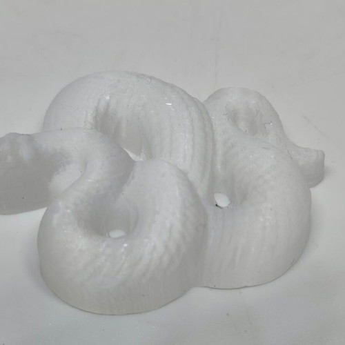 Carved Selenite Snake Feng Shui decor like new
