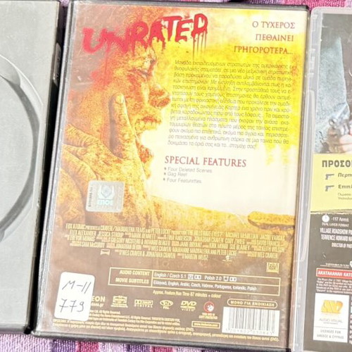 3 DVD movie set with Whacked, The Hills Have Eyes 2 Unrated, The Brave One