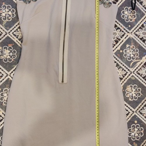 Bibibo beige nude dress with metallic studs