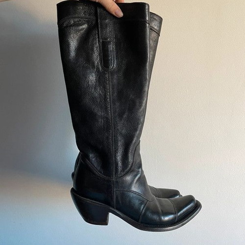 Gianni Barbato genuine leather cowboy boots used, size 36/37