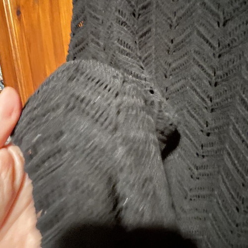 Knitted dress black like new with lining