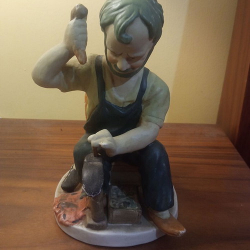Decorative blacksmith figure used with nice coloring