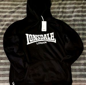 Lonsdale φούτερ μαύρο XL (καινούργιο)