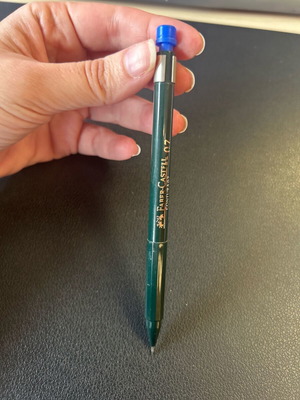Συλλεκτικό μηχανικό μολύβι Faber Castell 0.7 μεταχειρισμένο, λειτουργικό με δώρο μύτες