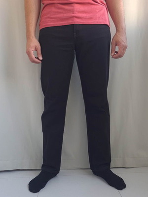 Levi's Orange Tab 615 Slim Tapered Black Jeans like new W33 L32