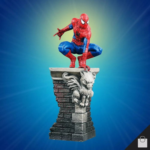 Marvel The Amazing Spider-man Black Costume Rooftop Classic Eaglemoss Statue new, 11cm