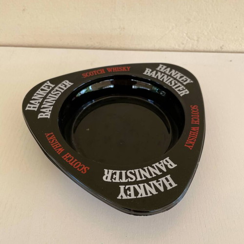 Hankey Bannister Whisky Vintage Glass Ashtray like new